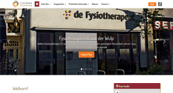 Desktop Screenshot of fysiovanderwulp.nl
